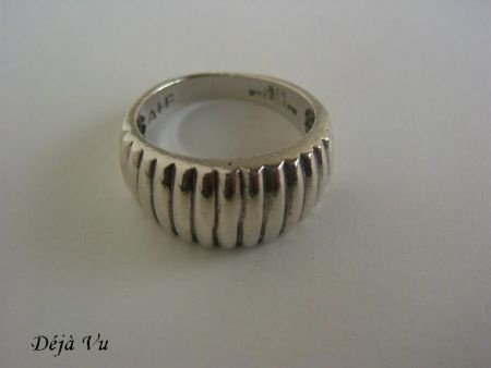 Oude sterling zilveren ring // silver ring - 5