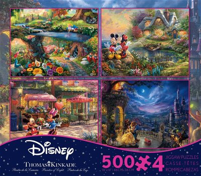 Ceaco - Disney Dreams Alice in Wonderland - 4 x 500 Stukjes Nieuw - 1