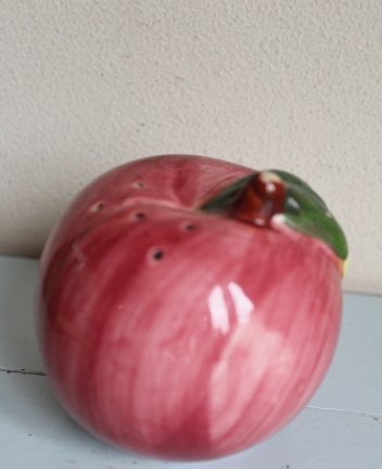 Peper- en zoutstel in vorm van halve appel - nr. 1