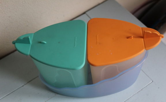 Vintage Tupperware melk en suiker setje - Afbeelding 2