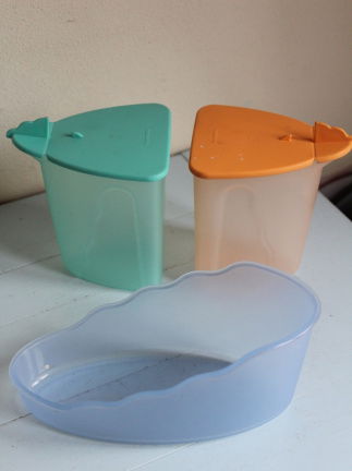 Vintage Tupperware melk en suiker setje - Afbeelding 3