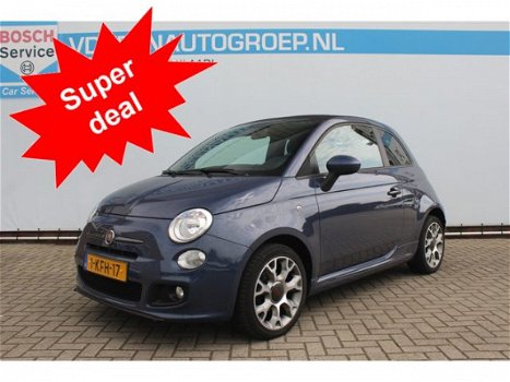 Fiat 500 - 0.9 TwinAir 500 Cabriolet Airco, centrale vergrendeling - 1