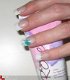 Gedroogde Droog bloemen BLUE dried flower gel acryl nail art - 1 - Thumbnail