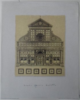 POSTER SANTA MARIA NOVELLA 50 x 40 cm NIEUW - 1