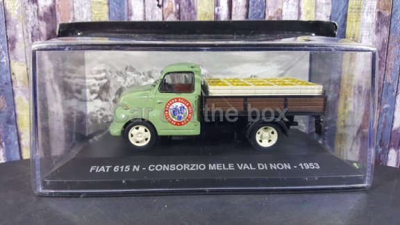 Fiat 615 N Consorzio Mele val di non 1953 groen 1:43 Atlas - 1
