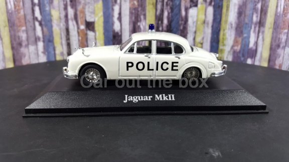 Jaguar MkII BEDFORDSHINE Police wit 1:43 Atlas - 1