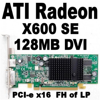 ATI Radeon X1550 128-256MB FH/LP PCI-e VGA Kaart | Dualhead - 3