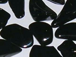 25 edelstenen ZWARTE OBSIDIAAN - 2