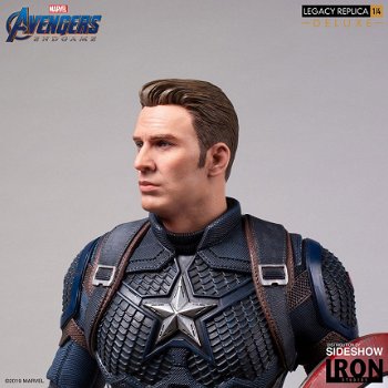 Iron Studios Avengers Endgame Legacy Statue 1/4 Captain America Deluxe - 2