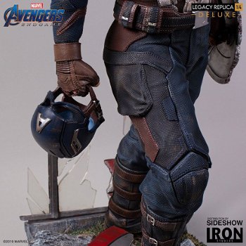 Iron Studios Avengers Endgame Legacy Statue 1/4 Captain America Deluxe - 4
