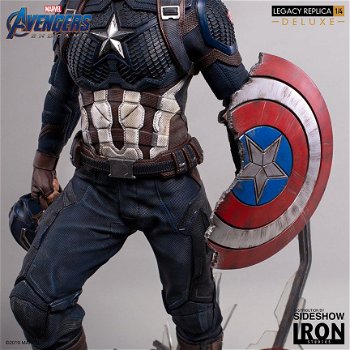 Iron Studios Avengers Endgame Legacy Statue 1/4 Captain America Deluxe - 7