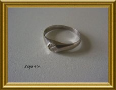 Oude zilveren ring