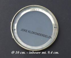Franse pendule achterdeur = geslepen glas = 39931