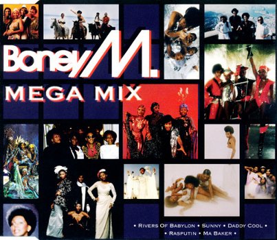 Boney M. ‎– Mega Mix ( 4 Track CDSingle) - 1