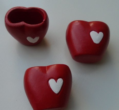 MINI POTJES IN HARTEN VORM DOOS 24 STUKS - nr. 1