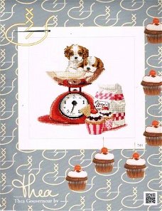  THEA GOUVENEUR BORDUURPAKKET ,CUPCAKE PUPPY 741