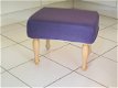 UNI violet linnen - op uw NIEUWE footstool !! 702 BLANK !! - 1 - Thumbnail