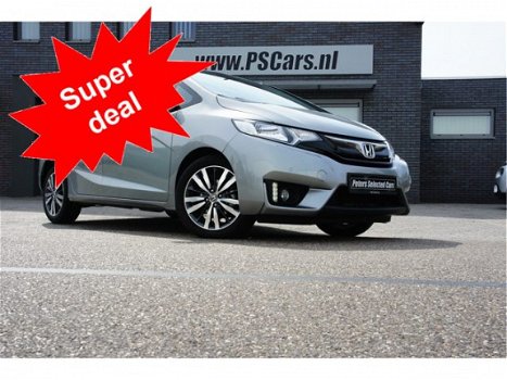 Honda Jazz - 1.3 i-VTEC Elegance Bluetooth/Camera/DAB/Navi/PrivacyGlass/PDC/Velgen RIJKLAAR €14.998 - 1