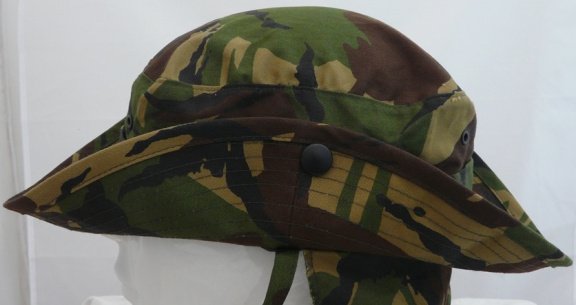 Hoed / Pet, Zomer, Koninklijke Landmacht, Woodland Camouflage, maat: 61, jaren'90.(Nr.2) - 5