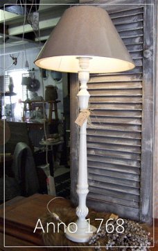 Schemerlamp (wit/linnenkleur)