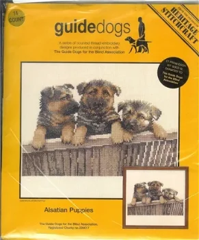 AANBIEDING HERITAGE BORDUURPAKKET, ALSATIAN PUPPIES - 1