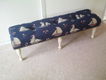 Footstool SAIL - 33x118cm - met witte poten. NIEUW !! - 1 - Thumbnail