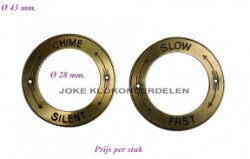 = Tafelklok onderdeel = zie omschrijving= 38853