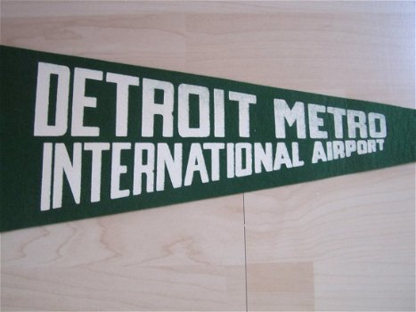 Vlag /wimpel van Detroit Metro International Airport - 3
