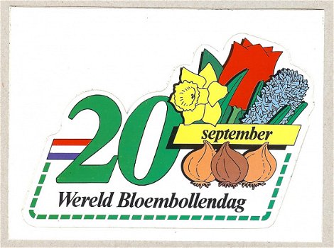 Sticker van Wereld Bloembollendag - 1