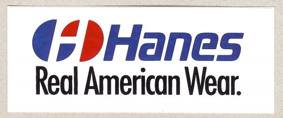 Sticker van Hanes Real American Wear - 1