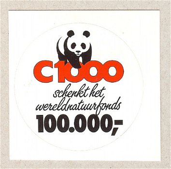 Sticker: C 1000 - Wereldnatuurfonds - 1