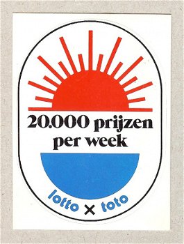 Sticker van lotto x toto - 1