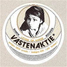 Sticker van Vastenaktie