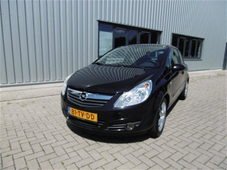 Opel Corsa - 1.4-16V Cosmo Airco Cruise Control Zwart - 1