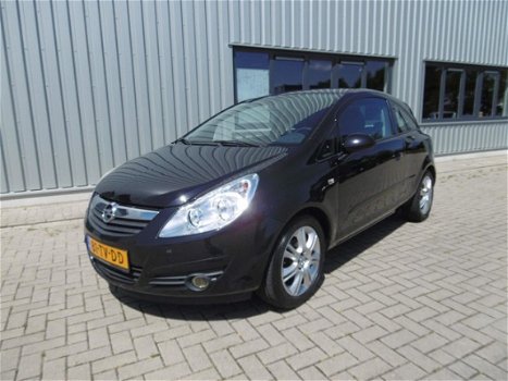 Opel Corsa - 1.4-16V Cosmo Airco Cruise Control Zwart - 1