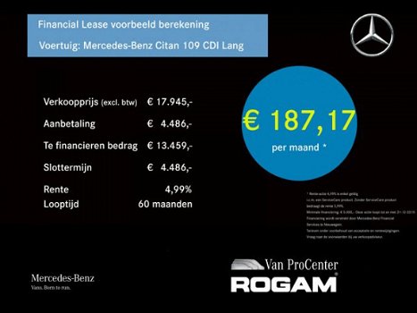 Mercedes-Benz Citan - 109 CDI Lang | AIRCO/CRUISE/CAMERA | Certified - 1