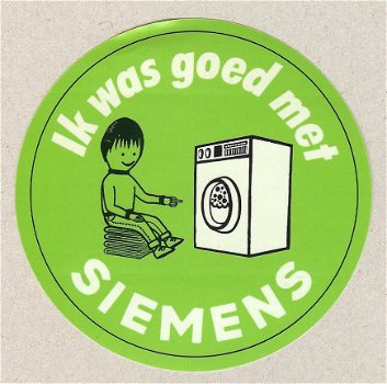 Sticker van Siemens (wasmachines) - 1