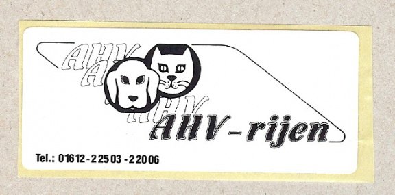 Sticker van AHV - Rijen - 1