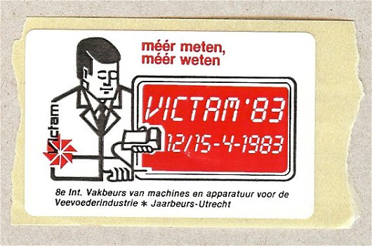 Sticker van Victam '83 - 1