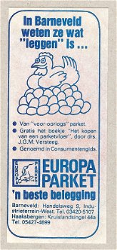 Sticker van Europa Parket uit Barneveld - 1