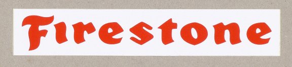 Sticker van Firestone autobanden - 1