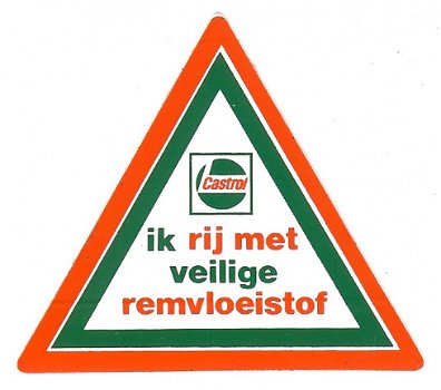 Sticker van Castrol smeermiddelen - 1