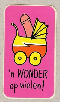 Sticker: 'n Wonder op wielen! - 1