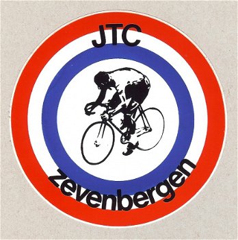 Sticker van wielerclub JTC uit Zevenbergen - 1