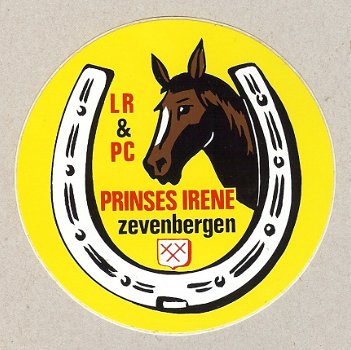 Sticker van LR & PC Prinses Irene uit Zevenbergen - 1