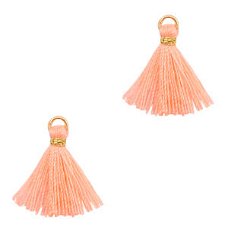 Kwastje Ibiza style 1.5cm Gold-bright peach