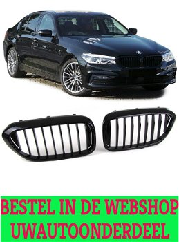 Bmw 5 Serie G30 G31 M5 Sport Nieren / Grill Hoogglans Zwart M Performance Enkel Spijl - 1