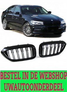 Bmw 5 Serie G30 G31 M5 Sport Nieren / Grill Hoogglans Zwart M Performance