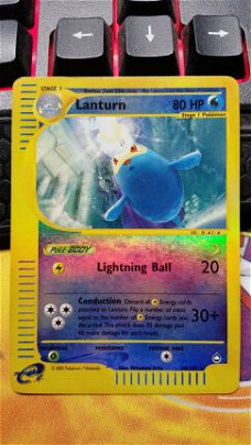 Lanturn  20/147  Rare ( Reverse ) Holo Aquapolis nearmint