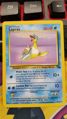 Lapras  25/62  Rare Fossil nearmint